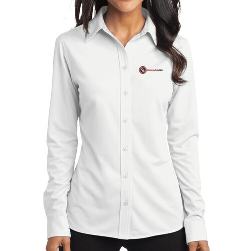 Port Authority® Women's Dimension Knit Dress Shirt Thumbnail