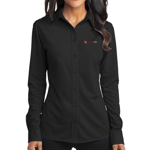 Port Authority® Women's Dimension Knit Dress Shirt Thumbnail