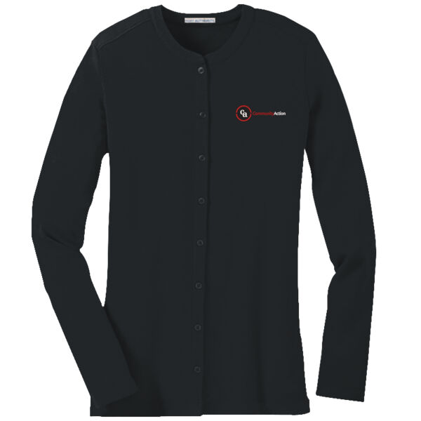 Port Authority® Women's Concept Stretch Button-Front Cardigan Thumbnail