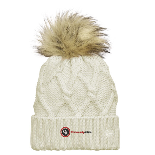 Faux Fur Pom Beanie Thumbnail