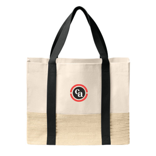 Port Authority® Straw Market Tote Thumbnail