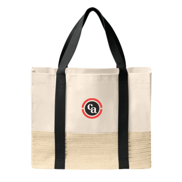 Port Authority® Straw Market Tote Thumbnail
