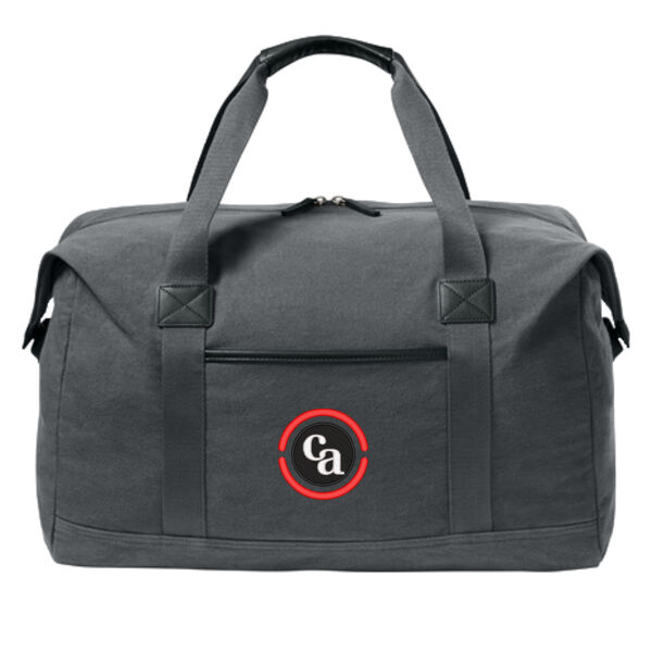 Port Authority® Washed Canvas Duffel Thumbnail