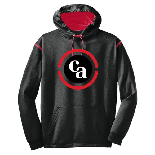 Sport-Tek® Tech Fleece Colorblock Hooded Sweatshirt Thumbnail