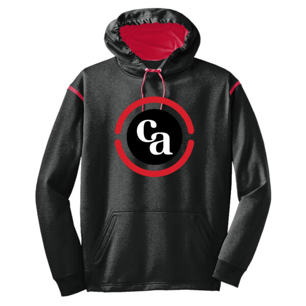 Sport-Tek® Tech Fleece Colorblock Hooded Sweatshirt Thumbnail
